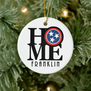 HOME Franklin Tennessee Ceramic Tree Decoration