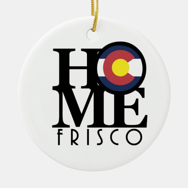 HOME Frisco Colorado Ceramic Tree Decoration (Front)