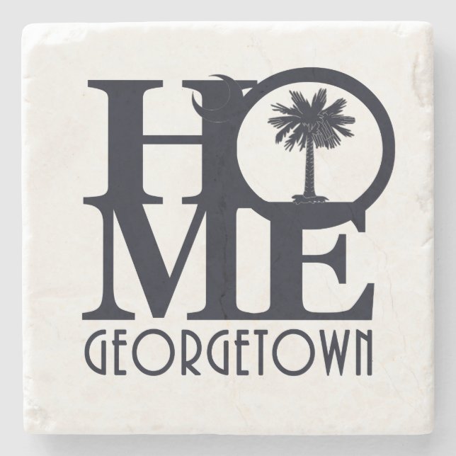 HOME GeorgetownSC Stone Coaster (Front)
