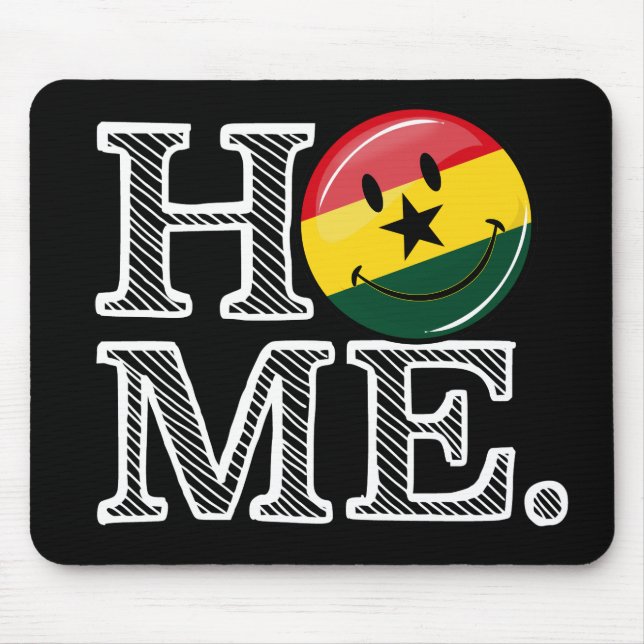 Home Ghana Smiling Flag Housewarming Mouse Pad (Front)