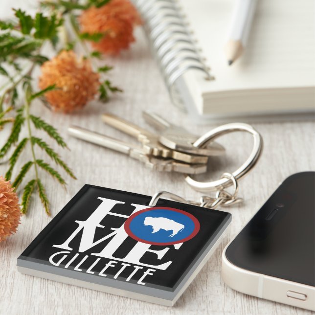 HOME Gillettte Wyoming Key Ring (Front Right)