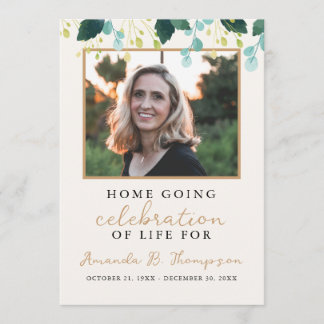 Home Going Celebration of Life Funeral Service Programme