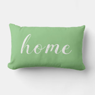.home green throw Pillow