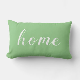 .home green throw Pillow