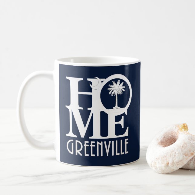 HOME Greenville SC Coffee Mug (With Donut)