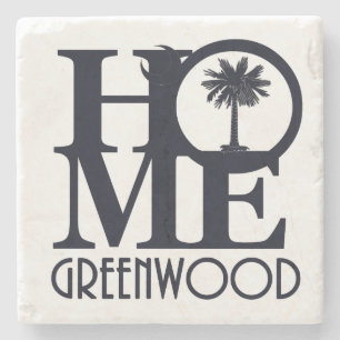 HOME Greenwood South Carolina Stone Coaster