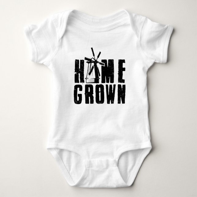 Home Grown  Baby Bodysuit (Front)