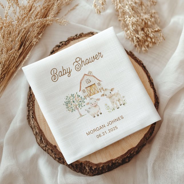 Home Grown Cutie Baby Shower Napkin (Creator Uploaded)