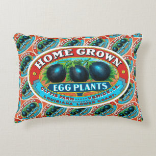 Home Grown Egg Plants Decorative Cushion