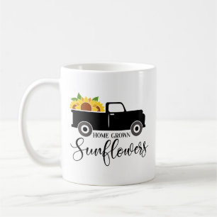 Home Grown Sunflowers Cute Truck Coffee Mug
