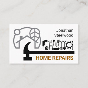 Home Handyman Repair Landscape Tools Business Card
