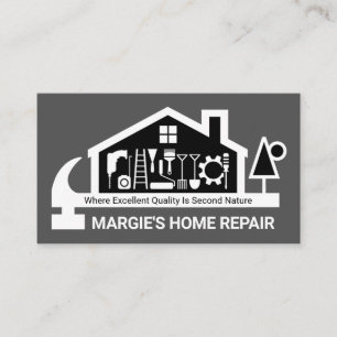 Home Handyman Repair Tools Landscape Business Card