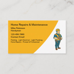 Home Handyman Repairman Business Cards