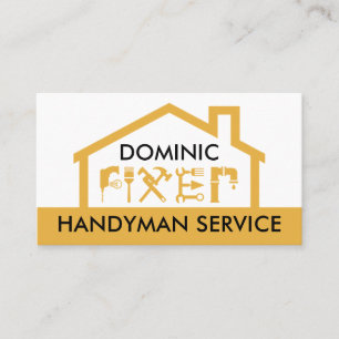 Home Handyman Tools Building Business Card