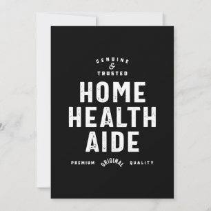 Home Health Aide Job Title Gift Thank You Card