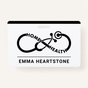 Home Health Care Nurse Caregiver ID Badge
