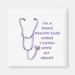 Home Health Care Nurse Heart Magnet