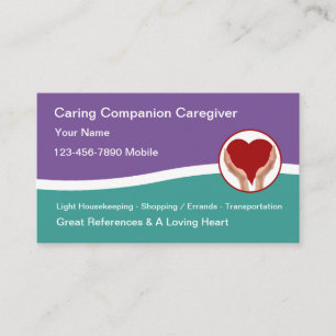Home Health Caregiver Business Cards