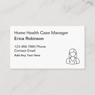 Home Health Case Manager Registered Nurse Business Card