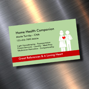 Home Health Companion CNA Magnetic Business Card