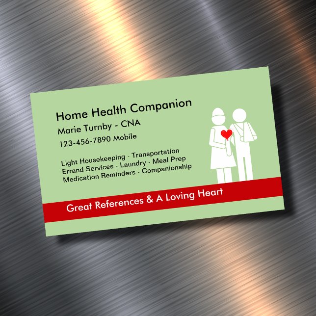 Home Health Companion CNA Magnetic Business Card (Creator Uploaded)