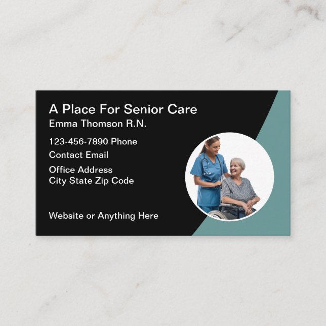 Home Health Medical Nurse Business Cads Card (Front)