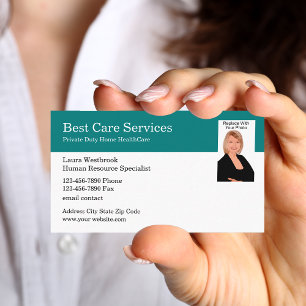 Home Health Medical Photo Template Business Card