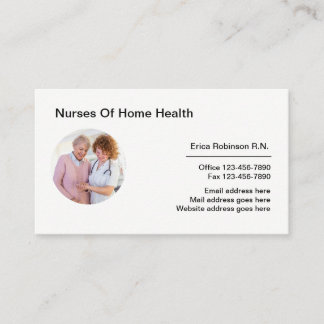 Home Health Modern Nursing Business Cards