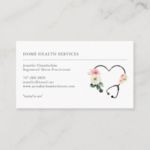 Home Health Nurse Business Card