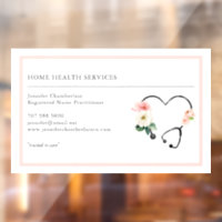 Home Health Nurse Floral 