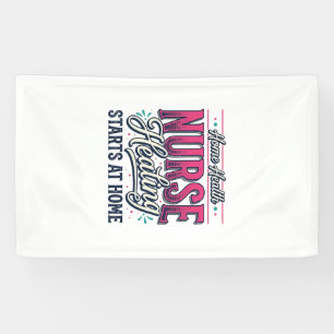 Home Health Nurse Healing Starts At Home Shirt Des Banner