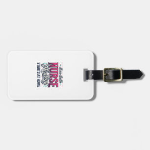 Home Health Nurse Healing Starts At Home Shirt Des Luggage Tag