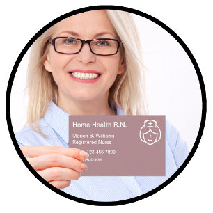 Home Health Registered Nurse Business Card