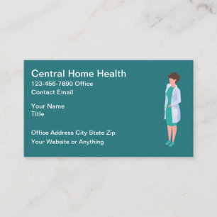 Home Health Simple Business Cards