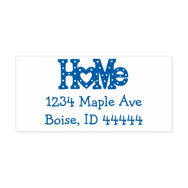 Home Heart Customisable Self-inking Stamp (Design)