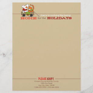 Home Holidays Patch Rusty Christmas Letter Brown Letterhead