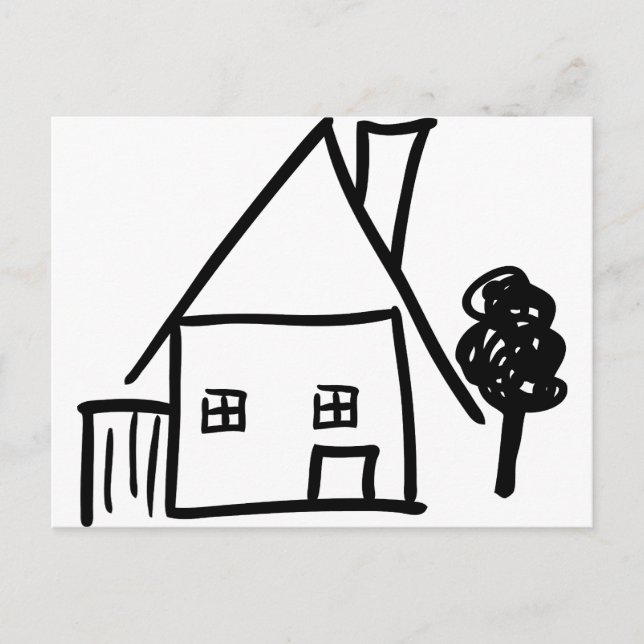 home house icon postcard (Front)
