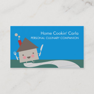 Home house personal chef catering business cards