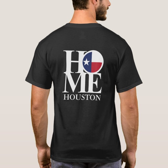 HOME Houston Texas Black Tee (Back)