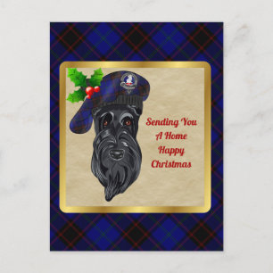 Home/Hume Clan Badge & Tartan Christmas Postcard