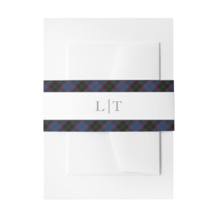 Home Hume Clan Tartan Scottish Plaid Invitation Belly Band