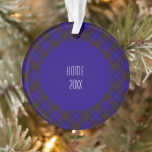 Home Hume Clan Tartan Scottish Plaid Ornament