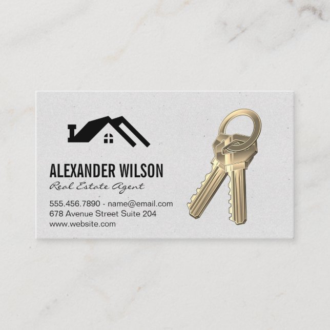 Home Icon | Keys Business Card (Front)