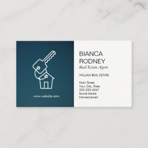 Home Icon   Real Estate Agent Business Card