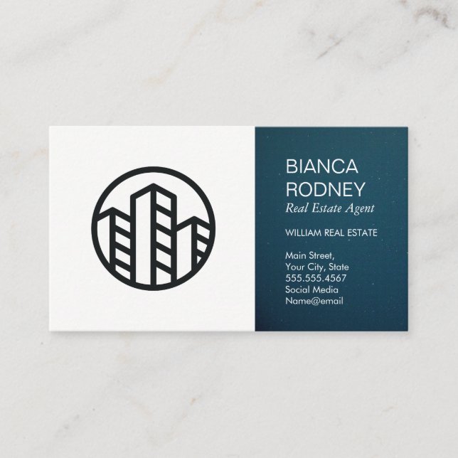 Home Icon | Real Estate Agent Business Card (Front)
