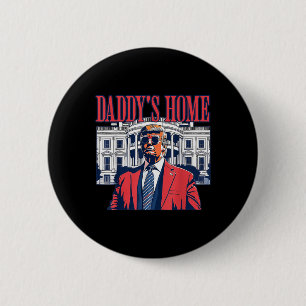 Home I'm Voting Convicted Felon 2024 Trump Daddy  6 Cm Round Badge