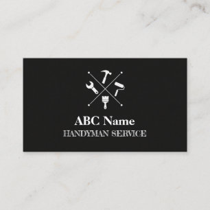Home improvement and repair handyman services business card