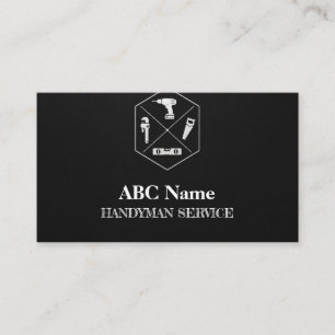 Home improvement and repair handyman services business card