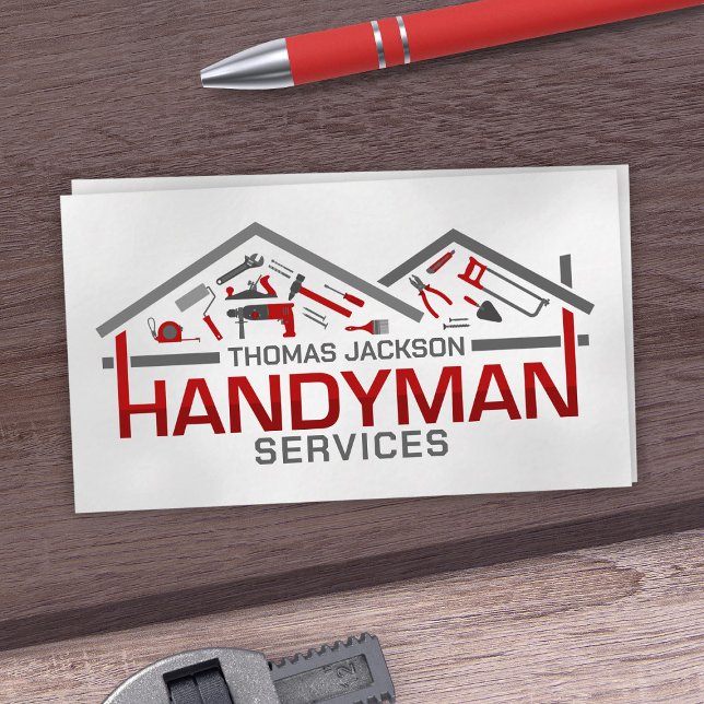 Home improvement and repair handyman services business card (Creator Uploaded)