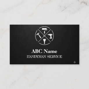 Home improvement and repair handyman services business card